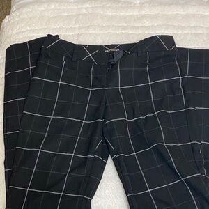 Express Men's Black Windowpane Pants